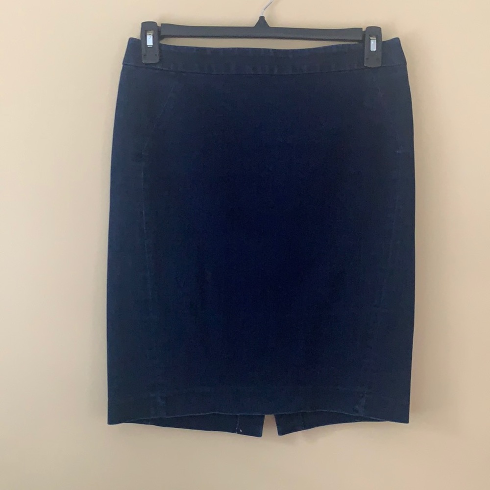 LOFT denim pencil skirt